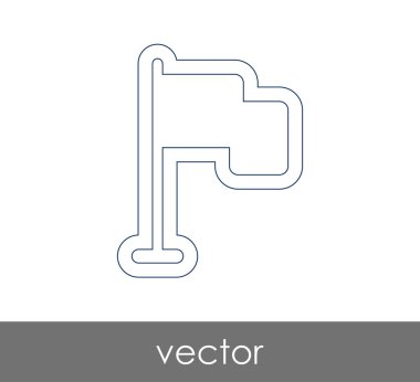 web tasarım ve uygulamalar için bayrak simgesi