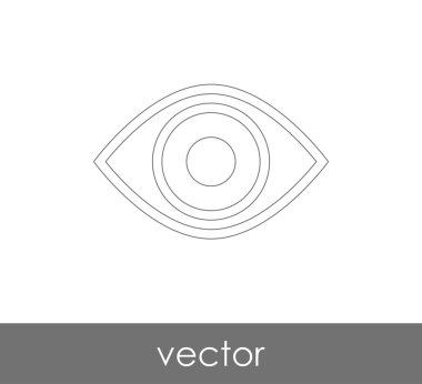 göz grafik simgesini, vektör çizim