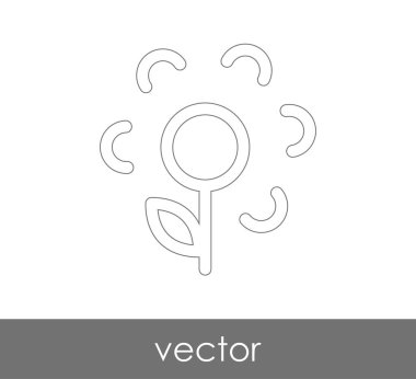 web tasarım ve uygulamalar için çiçek simgesi