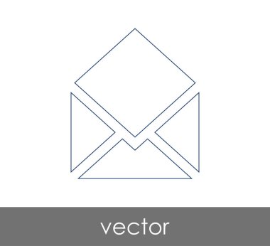 Vektör çizim, zarf simgesi, işareti  