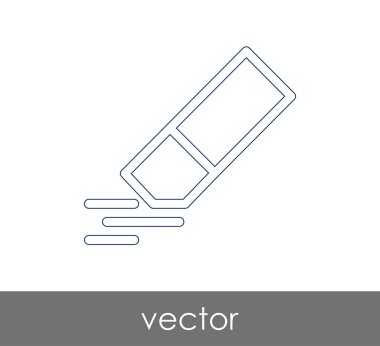 Silgi Kırtasiye Simge, vektör çizim