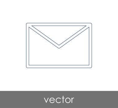 Vektör çizim, zarf simgesi, işareti  