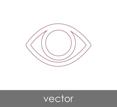 göz grafik simgesini, vektör çizim