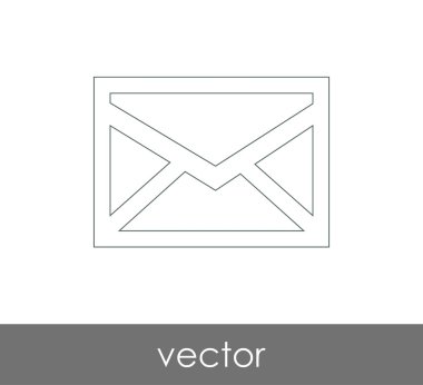 Vektör çizim, zarf simgesi, işareti  