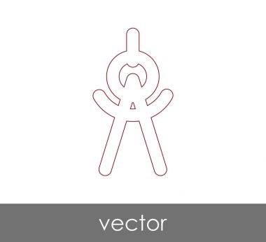 드로잉 나침반 아이콘