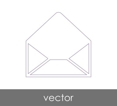 Vektör çizim, zarf simgesi, işareti  