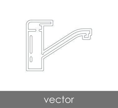 vektör çizim tasarım musluk simgesinin