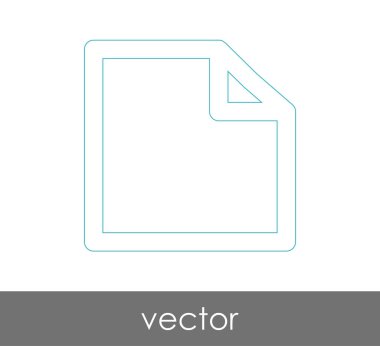 web tasarım ve uygulamalar için belge simgesi