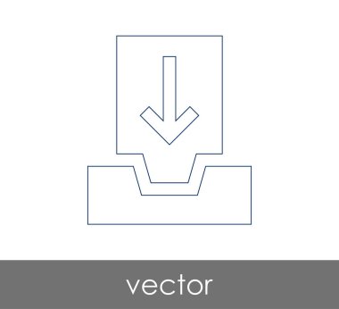 vektör çizim tasarım Arşiv simgesinin