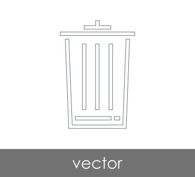 çöp kutusu simgesini