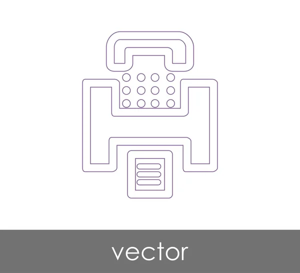 Icono máquina de fax — Vector de stock