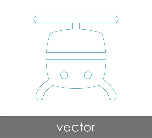 Icono web helicóptero — Vector de stock