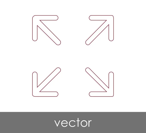 Ícone de tela cheia — Vetor de Stock