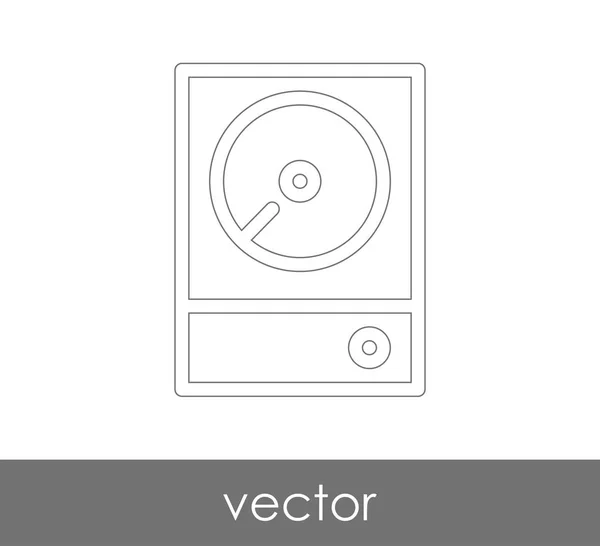 Icono del disco duro — Vector de stock