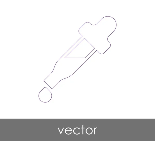 Gotero Icono Médico Ilustración Vectorial — Vector de stock