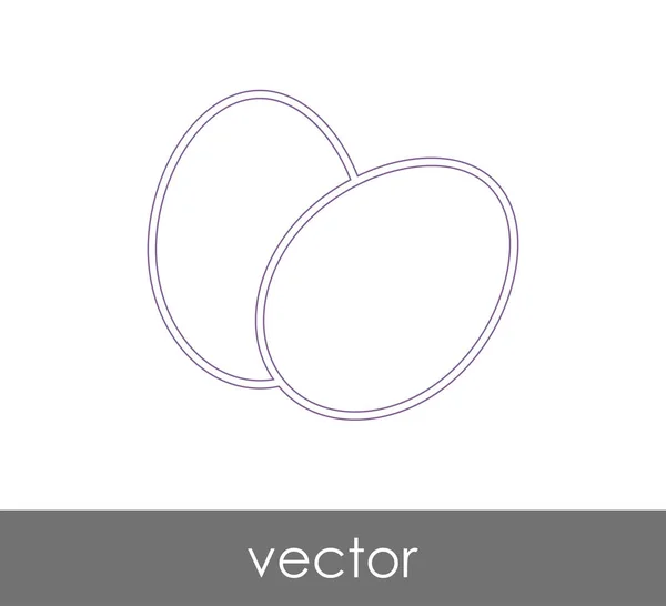 Icono de huevos de color — Vector de stock