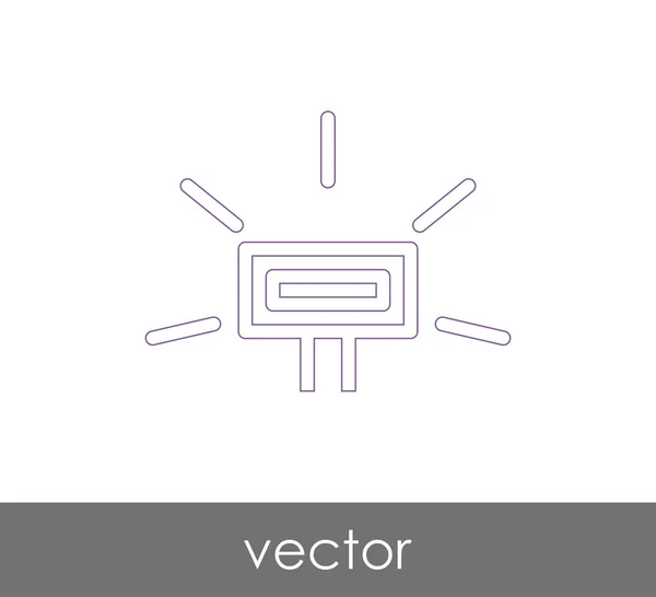 Icono de flash de cámara — Vector de stock
