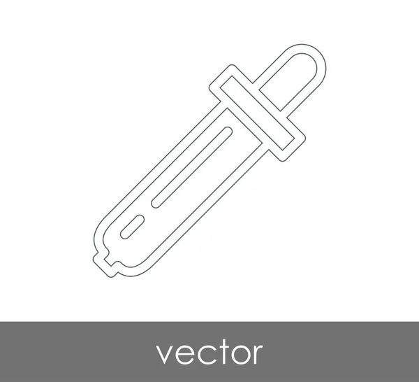 Dropper Icona Medica Illustrazione Vettoriale — Vettoriale Stock