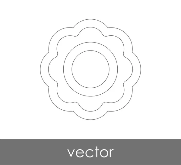 Icona Floreale Web Design Applicazioni — Vettoriale Stock