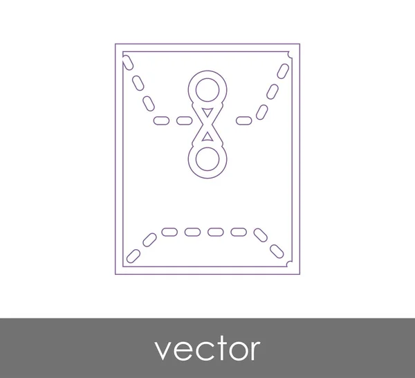 Ilustración Vectorial Icono Sobre Signo — Vector de stock