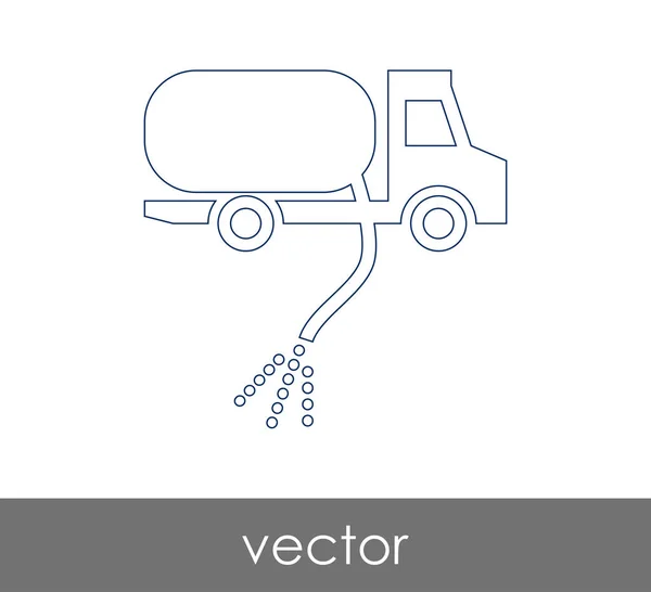 Икона газового грузовика — стоковый вектор