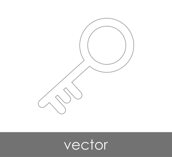 Icono Clave Concepto Seguridad Ilustración Vectorial — Vector de stock