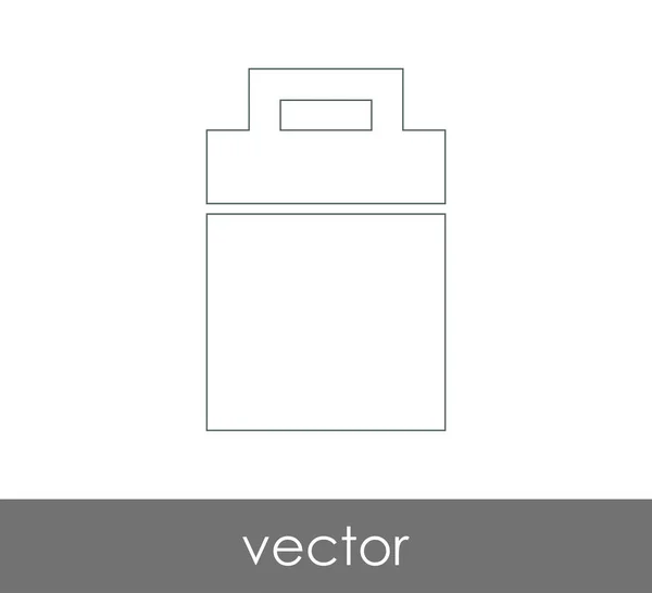 Garbage bin icon — Stock Vector