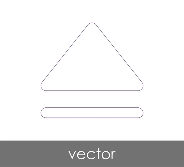 Vector eject icon — Stock Vector