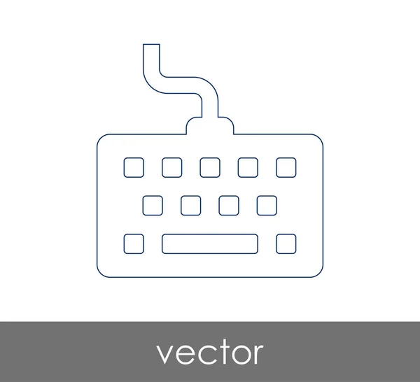 Design der Tastatur-Ikone — Stockvektor