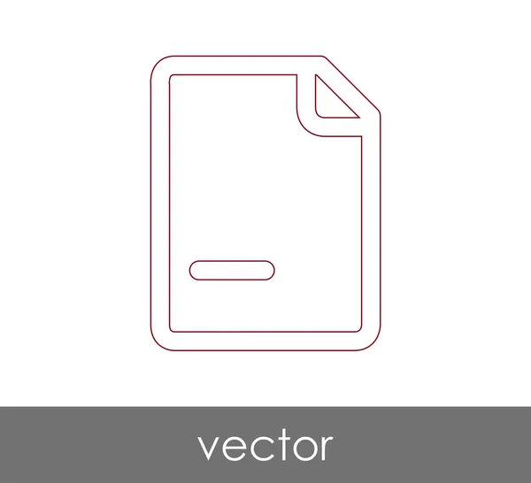 Ícone Documento Para Web Design Aplicações — Vetor de Stock