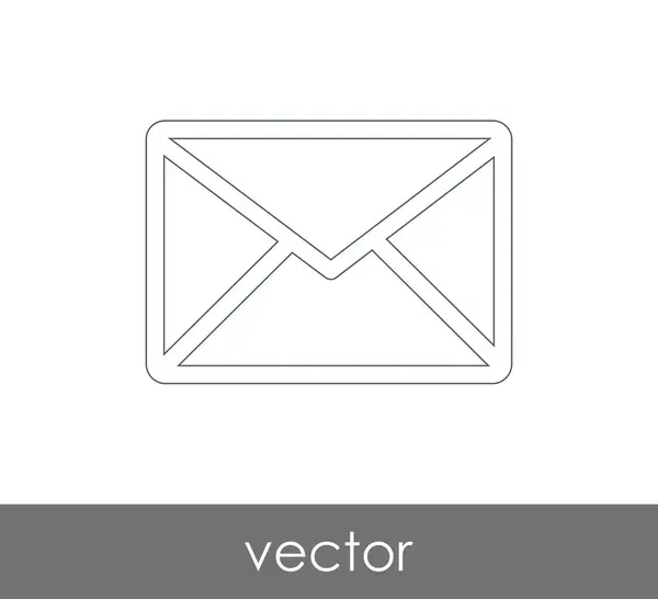 Vektoros Illusztráció Boríték Ikon Jel — Stock Vector