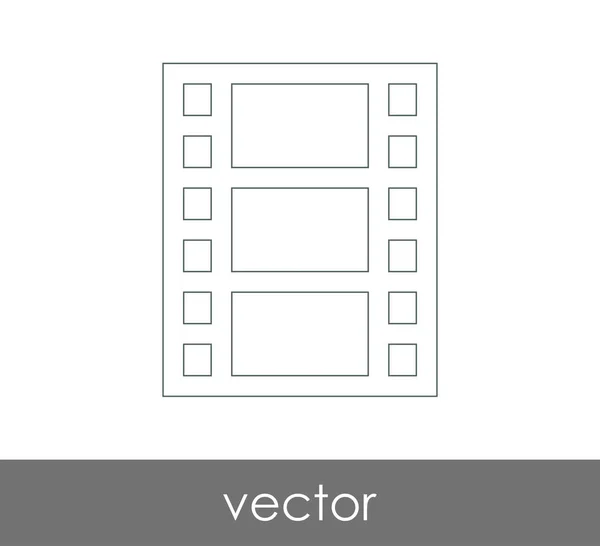 Иконка Фильма Веб Дизайна Приложений — стоковый вектор