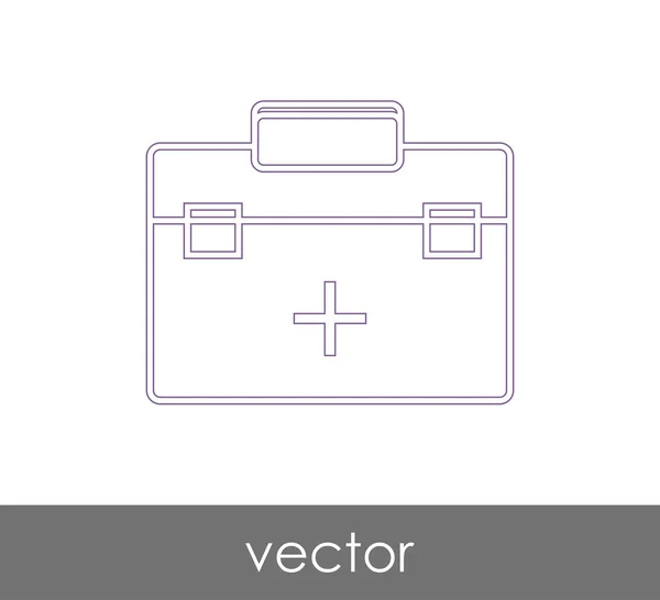 Ícone do kit de primeiros socorros — Vetor de Stock