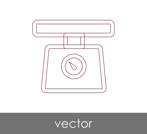 Food scale icon — Stock Vector