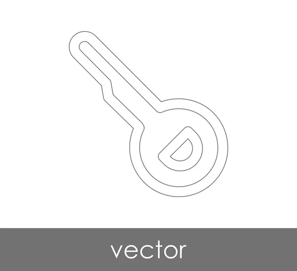 Icono Clave Concepto Seguridad Ilustración Vectorial — Vector de stock