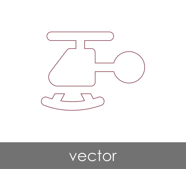 Ícone web helicóptero — Vetor de Stock