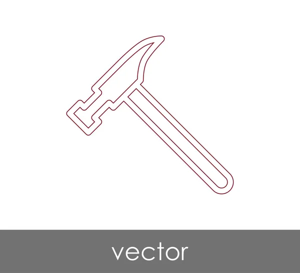Icona web martello — Vettoriale Stock