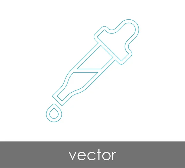 Ícone Médico Conta Gotas Ilustração Vetorial — Vetor de Stock