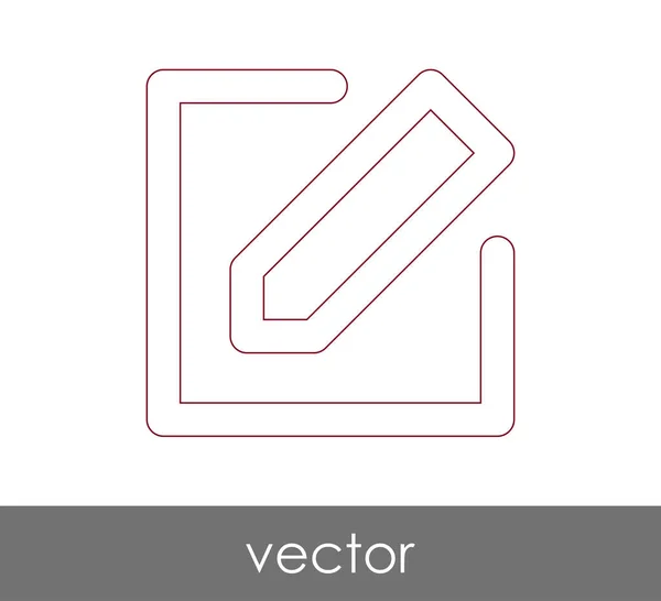 Editar icono de concepto — Vector de stock