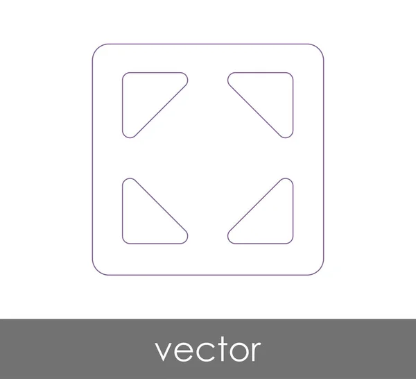 Icon Design Erweitern Vektor Illustration — Stockvektor