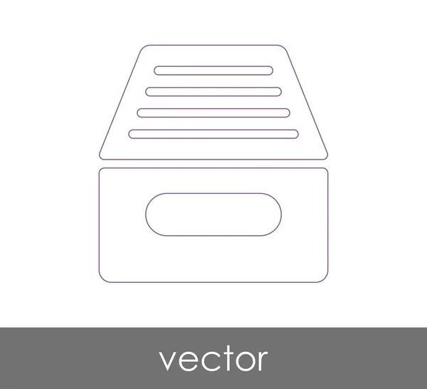 Diseño Ilustración Vectorial Icono Archivo — Vector de stock