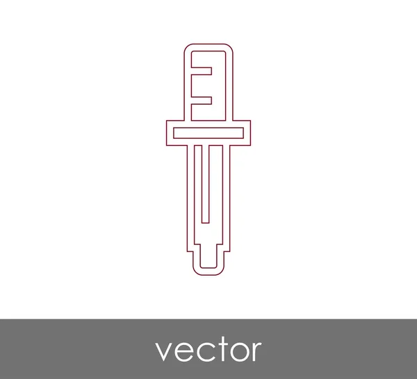 Dropper Medizinisches Symbol Vektorillustration — Stockvektor