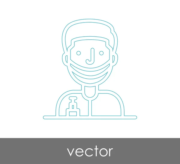 Orvos pókháló ikon — Stock Vector