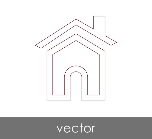 Ícone web Home — Vetor de Stock