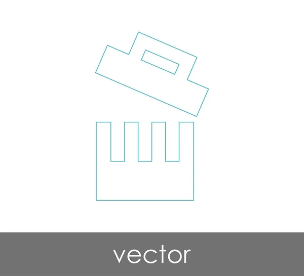 Vuilnis bin pictogram — Stockvector