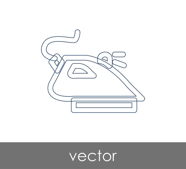 Vector Εικονογράφηση Σχεδιασμός Του Σιδήρου Εικονίδιο — Διανυσματικό Αρχείο