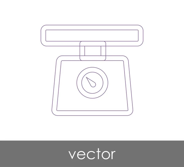 Food scale icon — Stock Vector