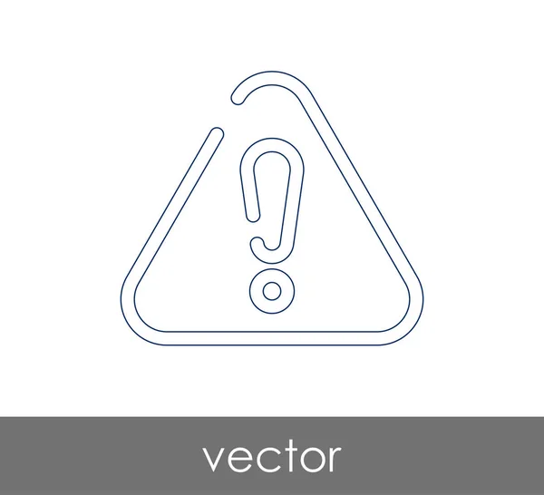 Signo Exclamación Icono Vector Ilustración — Vector de stock