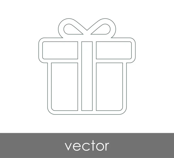 Dárek ikona — Stockový vektor