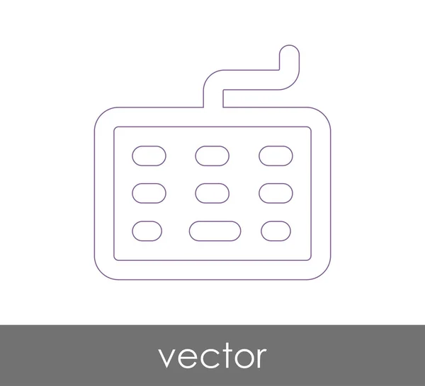 Design do ícone do teclado — Vetor de Stock